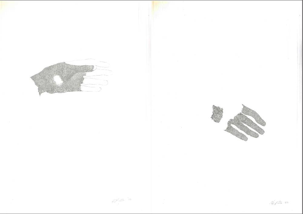 Image depicting διχαλωτά μονοπάτια - σχέδιο με μελάνι - 32x27.5